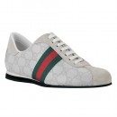 Blanc Gucci Espadrilles Espadrilles Avec Signature Web En Solde